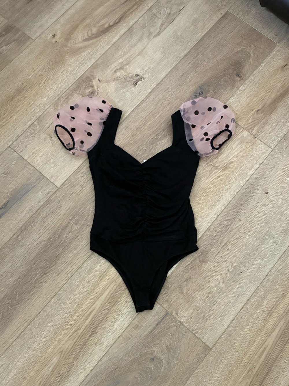Polka Dot black bodysuit